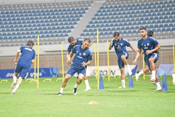 الأزرق يواصل تدريباته على ملاعب أكاديمية إسباير
