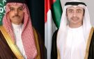 وزيرا خارجية السعودية والإمارات بحثا جهود احتواء التصعيد في المنطقة