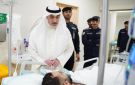 اليوسف يطمئن على مصابين تعرضا لهجوم كلاب