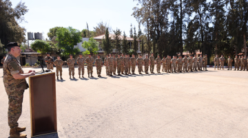 قائد الجيش رودولف هيكل: العدو الاسرائيلي يتمادى في اعتداءاته واستهدافه الممتلكات والمنشآت المدنية وآخرها في المصيلح قائد الجيش رودولف هيكل: العدو الاسرائيلي يتمادى في اعتداءاته واستهدافه الممتلكات والمنشآت المدنية وآخرها في المصيلح