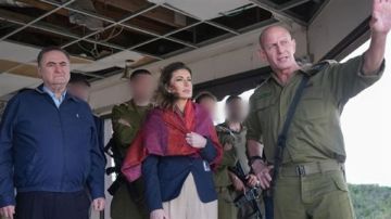 كاتس وأورتاغوس بجولة على الحدود اللبنانية عشية وصولها إلى بيروت كاتس وأورتاغوس بجولة على الحدود اللبنانية عشية وصولها إلى بيروت