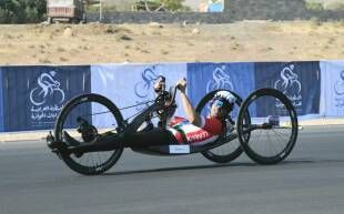 ذهبية ثانية لاحمد الغول في دراجات العرب