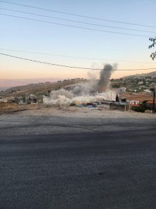 غارة اسرائيلية على بلدة شمسطار غربي بعلبك