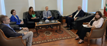 وزير العدل بحث مع الممثل الجديد لـاليونيسف بموضوع حماية الأحداث والتعاون بين الجانبين وزير العدل بحث مع الممثل الجديد لـاليونيسف بموضوع حماية الأحداث والتعاون بين الجانبين