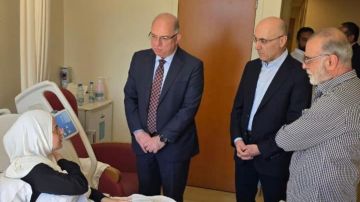 الحجار وحيدر يزوران الجريحة أماني بزي الحجار وحيدر يزوران الجريحة أماني بزي