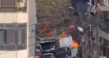 اندلاع حريق ضخم قرب محطة مدكو في سد البوشرية اندلاع حريق ضخم قرب محطة مدكو في سد البوشرية
