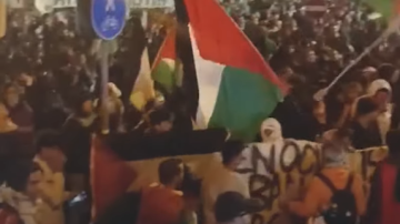 تظاهرات واسعة في إيطاليا احتجاجا على مباراة بين إيطاليا و إسرائيل 