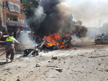النشرة: غارة من مسيرة اسرائيلية استهدفت سيارة على في بلدة تول النشرة: غارة من مسيرة اسرائيلية استهدفت سيارة على في بلدة تول