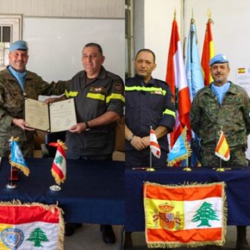 قوات اليونيفيل الإسبانية اعلنت إطلاق مشروع جديد لدعم الدفاع المدني في القليعة وجديدة مرجعيون