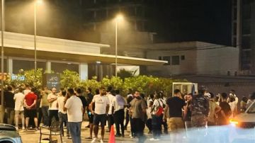 حريق ليلي في مطعم (أم شريف) اللبناني فرع أبيدجان