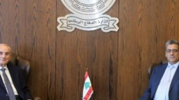 زيارة تعارف بين منسى وسفير لبنان الجديد في سوريا زيارة تعارف بين منسى وسفير لبنان الجديد في سوريا