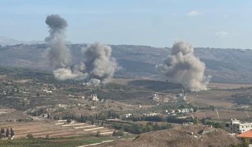 العدو الإسرائيلي يشن هجوما على المحمودية والجرمق غارات عنيفة بذريعة بنى تحتية لحزب الله