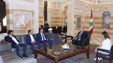 سلام استقبل نقابة تجار الخضربالمفرق ووفد عكاري