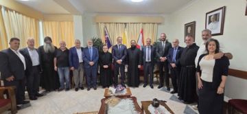 النائب اسطفان شارك في قداس الأحد بدير مار شربل في سيدني وجمعية زحلة كرمته خلال غداء على شرفه النائب اسطفان شارك في قداس الأحد بدير مار شربل في سيدني وجمعية زحلة كرمته خلال غداء على شرفه