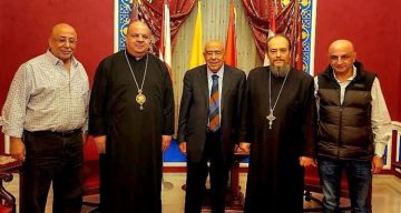 المطران إبراهيم عاد من كندا بعد زيارة راعوية المطران إبراهيم عاد من كندا بعد زيارة راعوية