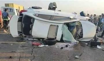 تهشمت سيارتها بالكامل.. فنانة شهيرة تتعرض لحادث مروع (صورة)