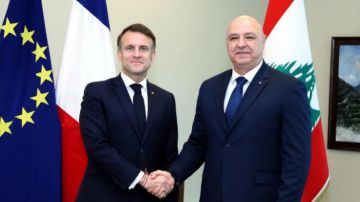 رسالة من ماكرون لعون: أحيي قراراتك الشجاعة رسالة من ماكرون لعون: أحيي قراراتك الشجاعة