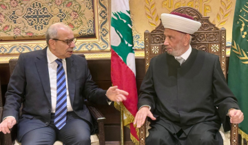 المفتي دريان يستقبل رئيس الحكومة نواف سلام ويبحثان الأوضاع العامة والإصلاحات الحكومية المفتي دريان يستقبل رئيس الحكومة نواف سلام ويبحثان الأوضاع العامة والإصلاحات الحكومية