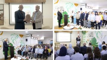 ثانوية السفير استضافت د. مصطفى بدر الدين في لقاء بعنوان: القيم الإنسانية في زمن الصخب ثانوية السفير استضافت د. مصطفى بدر الدين في لقاء بعنوان: القيم الإنسانية في زمن الصخب