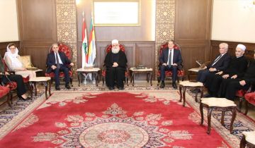 شيخ العقل استقبل وفدا من مؤتمر حوار الحضارات والأديان ووفودا وشخصيات