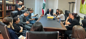 وزير العدل استقبل أهالي الصحافيين الشهداء وصحافيين متضررين من الحرب واعدا بمتابعة ملفهم