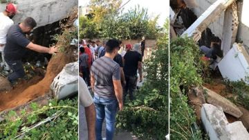في منطقة لبنانية: سقوط حائط على عدد من العمال! في منطقة لبنانية: سقوط حائط على عدد من العمال!