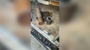 بالصورة: صاروخ داخل سيارة في البوشرية بالصورة: صاروخ داخل سيارة في البوشرية