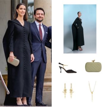 تفاصيل أناقة الاميرة رجوة خلال زيارتها إلى باريس تفاصيل أناقة الاميرة رجوة خلال زيارتها إلى باريس