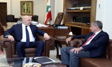 عون بحث مع الصدي في مشاريع النفط والكهرباء عون بحث مع الصدي في مشاريع النفط والكهرباء