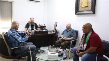 الرئيس علي نعمة يستقبل وفدا من الإتحاد الفلسطيني لكرة القدم - الشتات لبنان الرئيس علي نعمة يستقبل وفدا من الإتحاد الفلسطيني لكرة القدم - الشتات لبنان