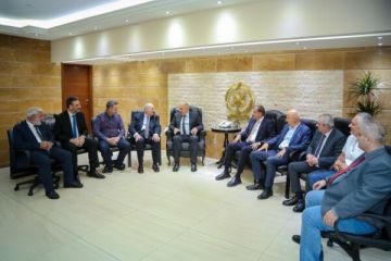 وفد من اتحاد نقابات موظفي المصارف زار خريش واكد دعم الاتحاد لجهود الدفاع المدني بتعزيز السلامة العامة