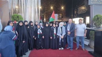وفد نسائي من منظمة الصاعقة يزور مرقد الشهيد السيد حسن نصر الله في ذكرى استشهاده الأولى وفد نسائي من منظمة الصاعقة يزور مرقد الشهيد السيد حسن نصر الله في ذكرى استشهاده الأولى