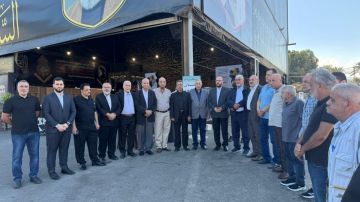 وفد قيادة تحالف قوى المقاومة الفلسطينية زار مرقد سماحة السيد حسن