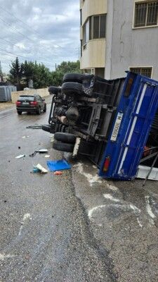 النشرة: سقوط جريح نتيجة حادث سير عند طلعة المحافظ شرق صيدا