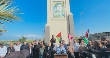 وقفة تضامنية مع الأسرى في سجون الإسرائيلية ونصرة للجنوب وغزة في المنية