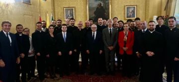 سلام يزور المدرسة المارونية والمعهد المريمي في روما سلام يزور المدرسة المارونية والمعهد المريمي في روما