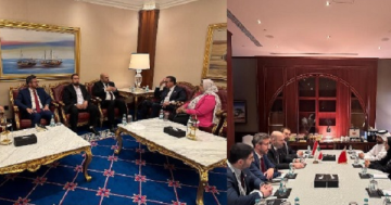 ناصر الدين التقى في قطر نظيريه من مصر والبحرين وبحث معهما في سبل تبادل الخبرات