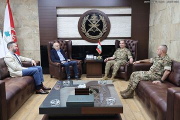 العماد هيكل التقى تيمور ووليد جنبلاط وبحث مع اللواء فونتانا سبل التعاون لتطوير قدرات الجيش