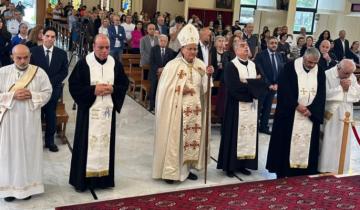 قداس في كنيسة مار مارون جعيتا برعاية المطران روحانا على نية المساهمين في اعادة التأهيل والترميم