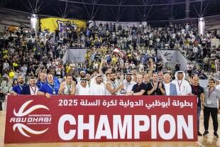 الرياضي بطل سلة أبوظبي الدولية والشانفيل ثالثا