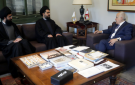 سلامة بحث مع المستشار الثقافي الإيراني في تعزيز التعاون الثقافي الثنائي - lb
