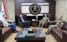 العماد هيكل التقى تيمور ووليد جنبلاط وبحث مع اللواء فونتانا سبل التعاون لتطوير قدرات الجيش - lb