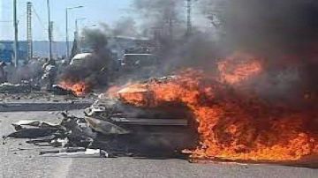 الطيران المسير المعادي يستهدف طريق النميرية -زفتا ويوزع اعتداءاته في الجنوب