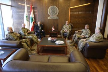 منسى استقبل عوده والمصطفى ومخول وحداد