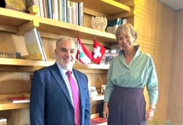 قيصر عبيد عرض الأوضاع العامة مع سفيرة سويسرا في لبنان