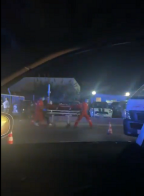 جرحى في حادث سير على المسلك الغربي لأوتوستراد البوار جرحى في حادث سير على المسلك الغربي لأوتوستراد البوار