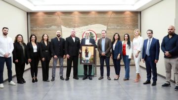 جعجع التقى وفدا من بلدية حامات