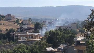 دبابة متمركزة في موقع بياض بليدا استهدفت منطقة بين بلدتي بليدا وعيترون