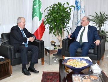 جابر بحث مع نظيره السوري تعزيز التعاون الاستثماري ومع روكز في رفع التعويضات للمقاعدين