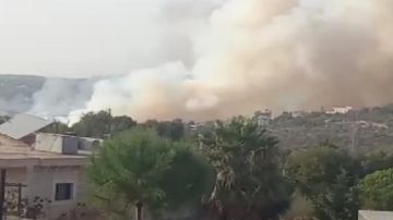 حريق كبير في المطلة - الشوف